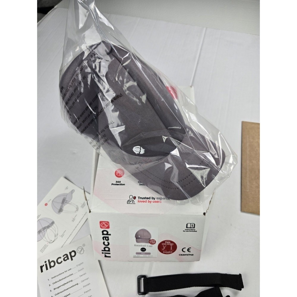 Ribcap Baseball Cap Medical Helmet Platin Grey 360 Protective Hat Lightweight
